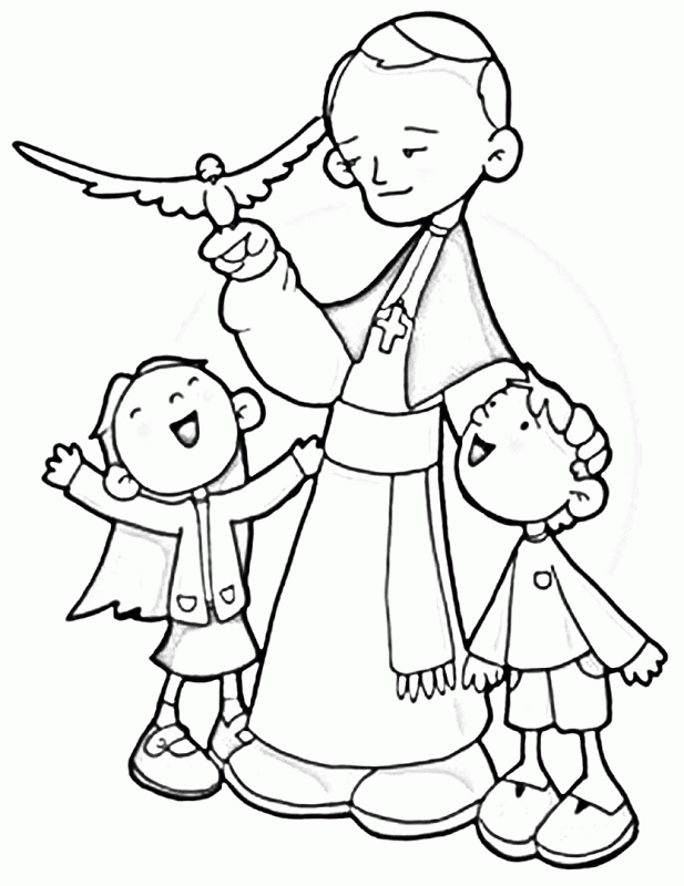 Bl. Pope John Paul II Coloring Pages | Back To School - Coloring Home