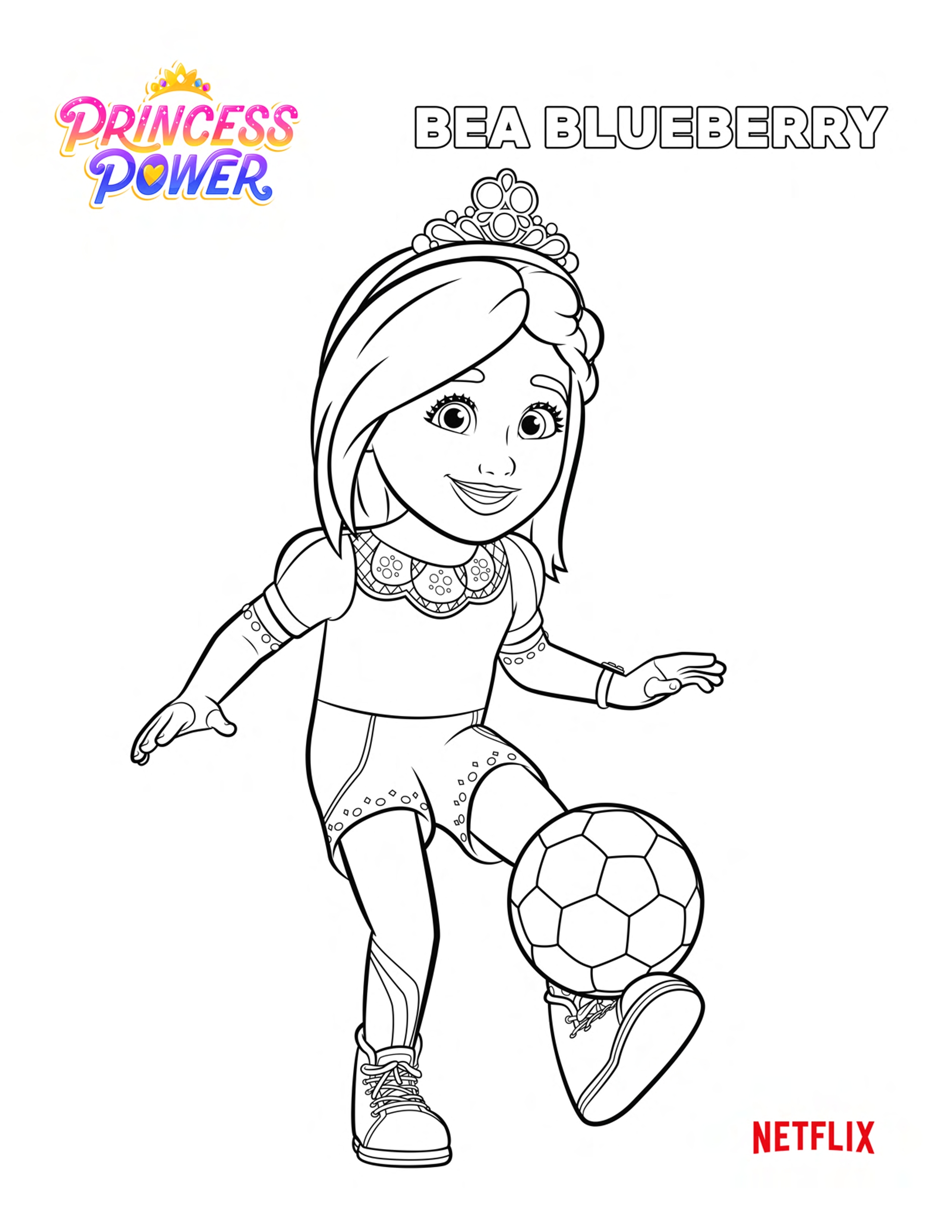 Bea Blueberry - Princess Power Coloring Page - Coloring Home