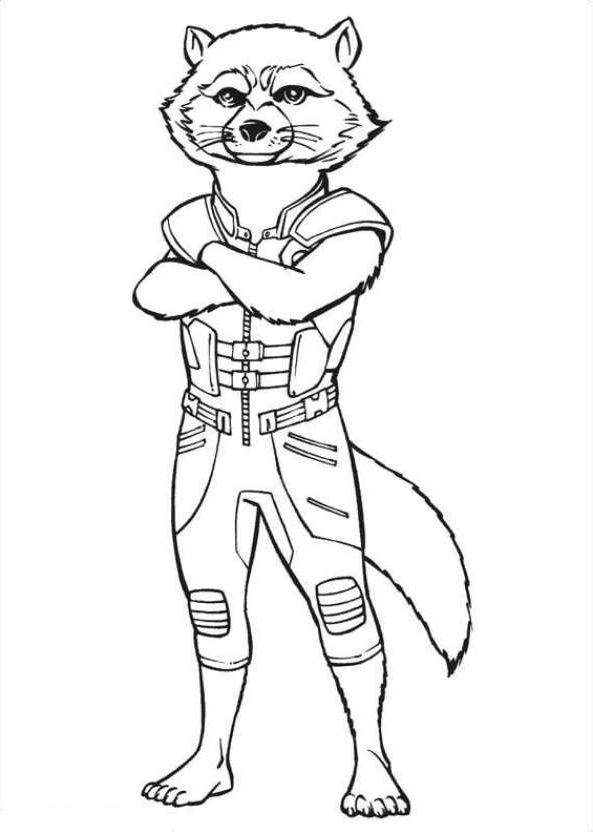 Drawing 6 from Guardians of the Galaxy coloring page