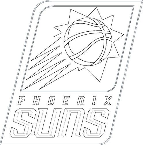 Phoenix Suns logo | Sun logo, Phoenix suns, Sun coloring pages