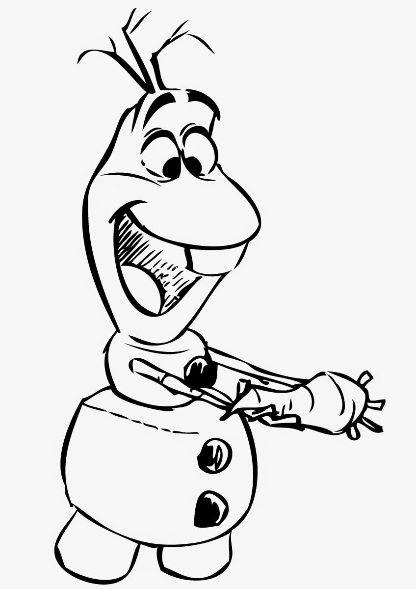 Olaf And Sven Coloring Pages - HiColoringPages