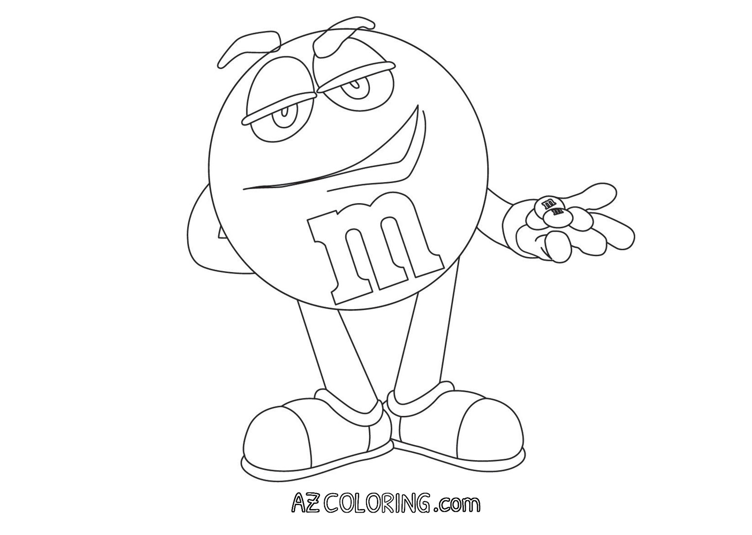 M&m Coloring Page