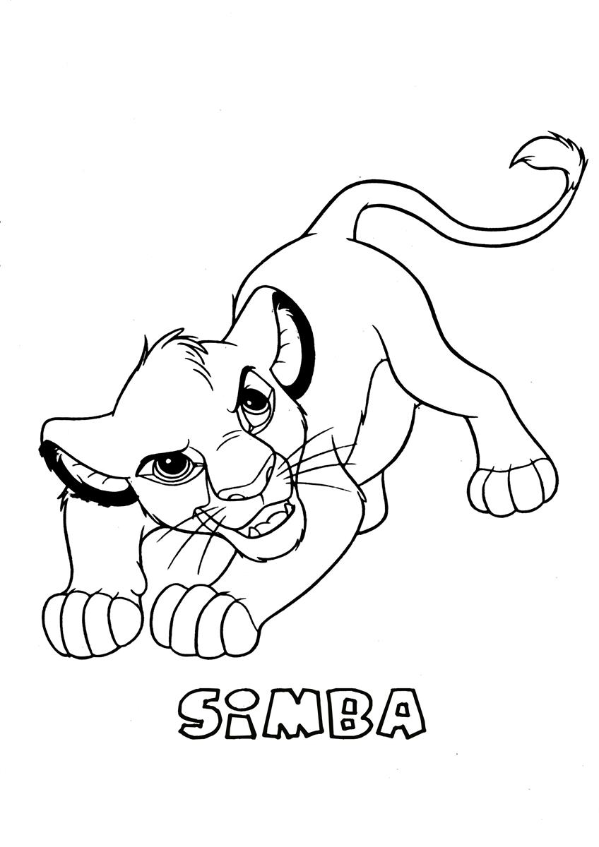 Simba4 The Lion King Coloring Page Pages Â» Coloring Pages