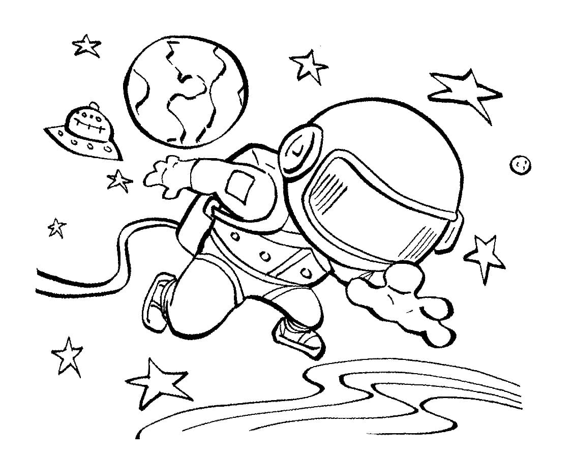 Astronauts Coloring Pages