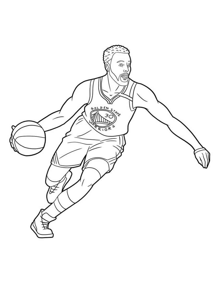 Stephen Curry coloring pages - Free Printable