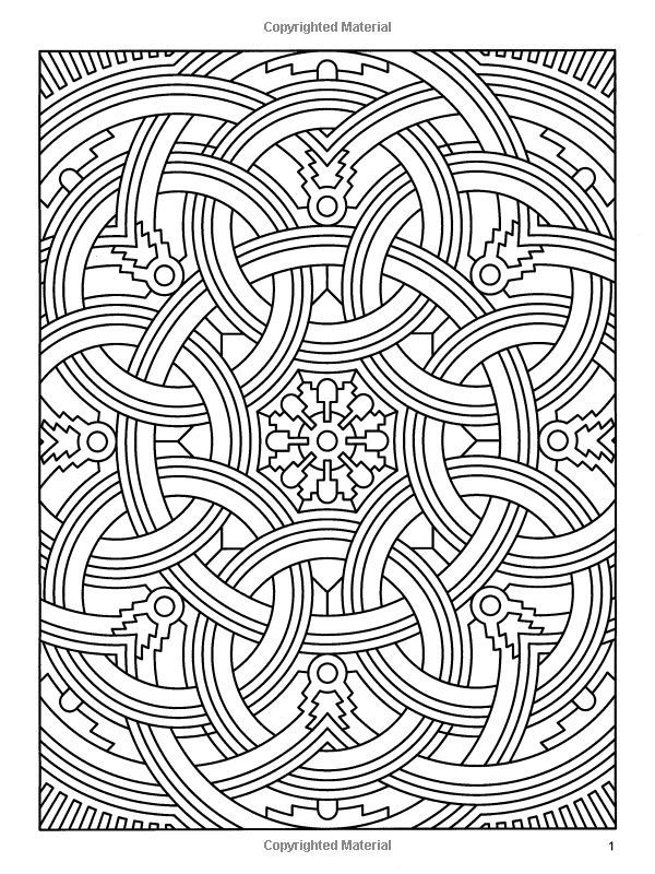 15 Pics of Complicated Geometric Coloring Pages - Kaleidoscope ...