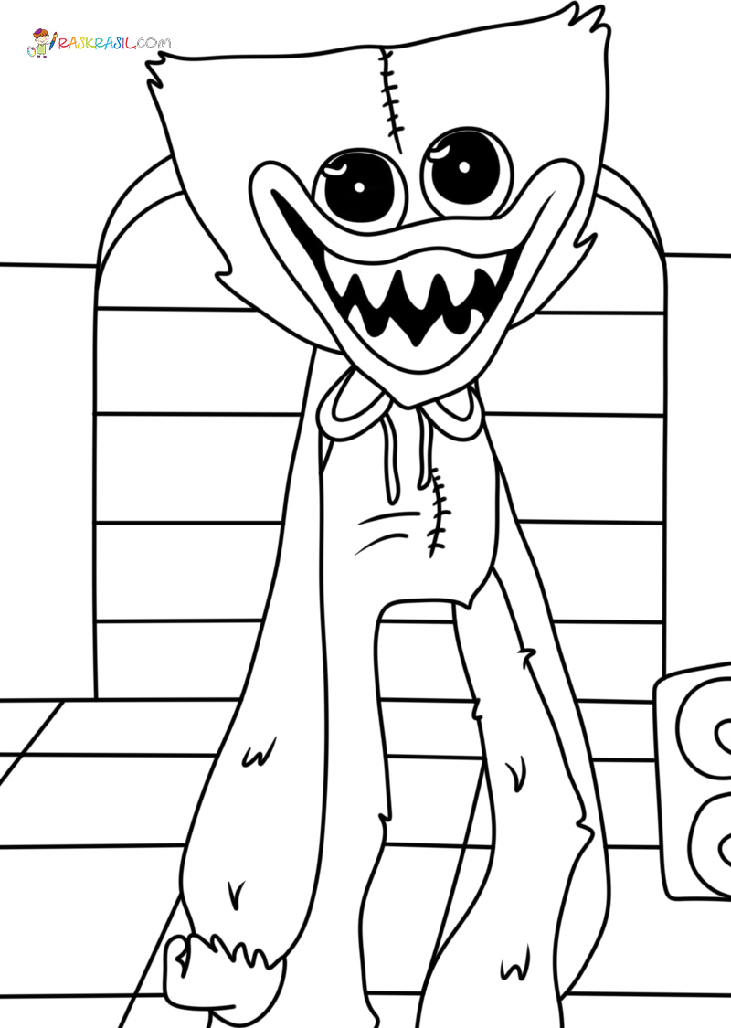 Huggy Wuggy Coloring Page. New Picture Free Printable - Coloring Home