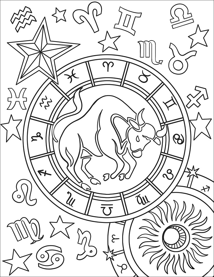 Taurus Coloring Pages - Coloring Home
