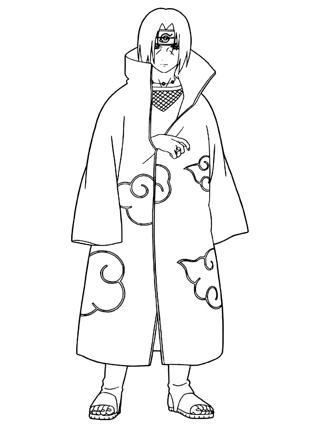Akatsuki Coloring Pages - Free printable coloring pages