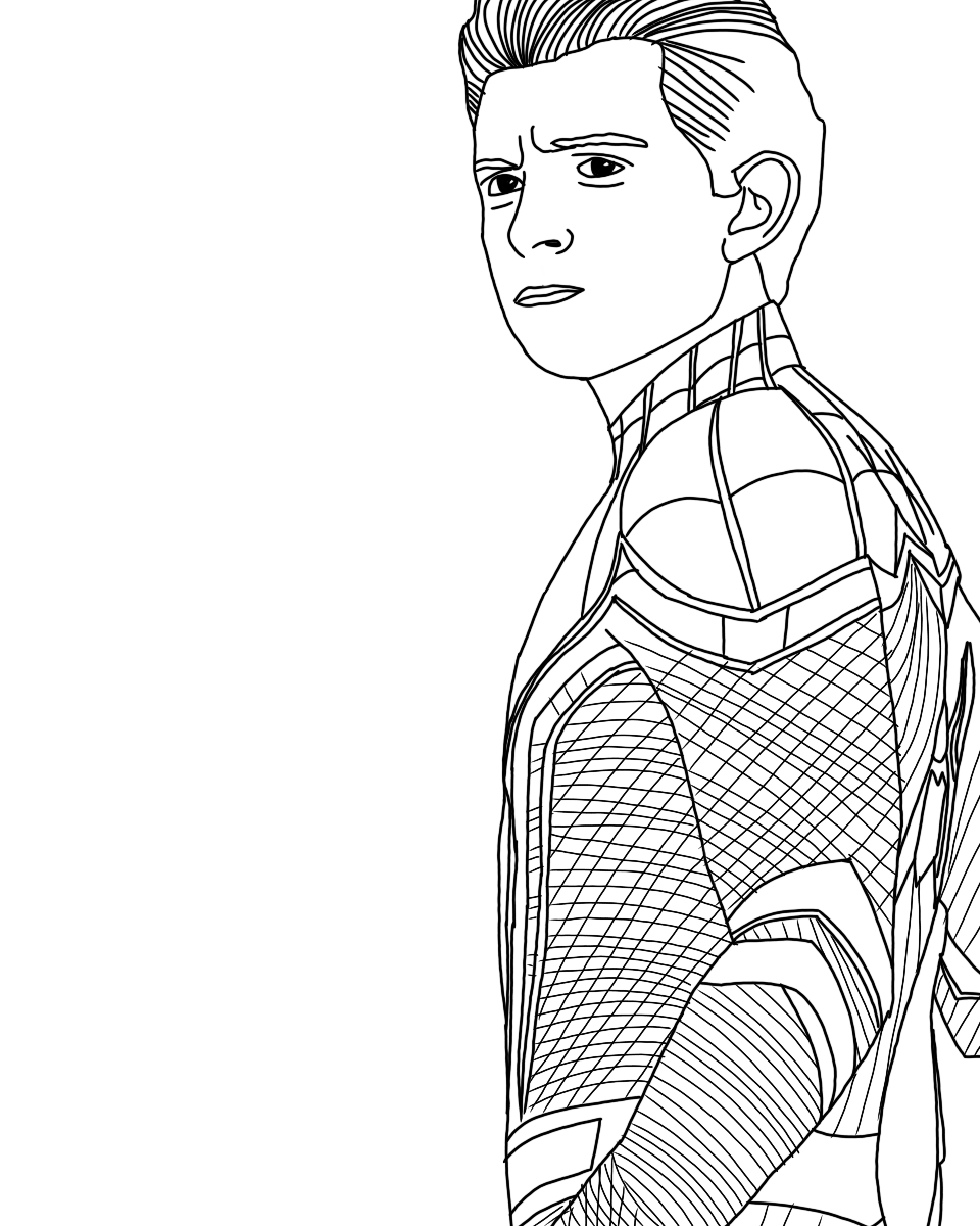 Spider Man New Suit | Superhero Coloring Pages