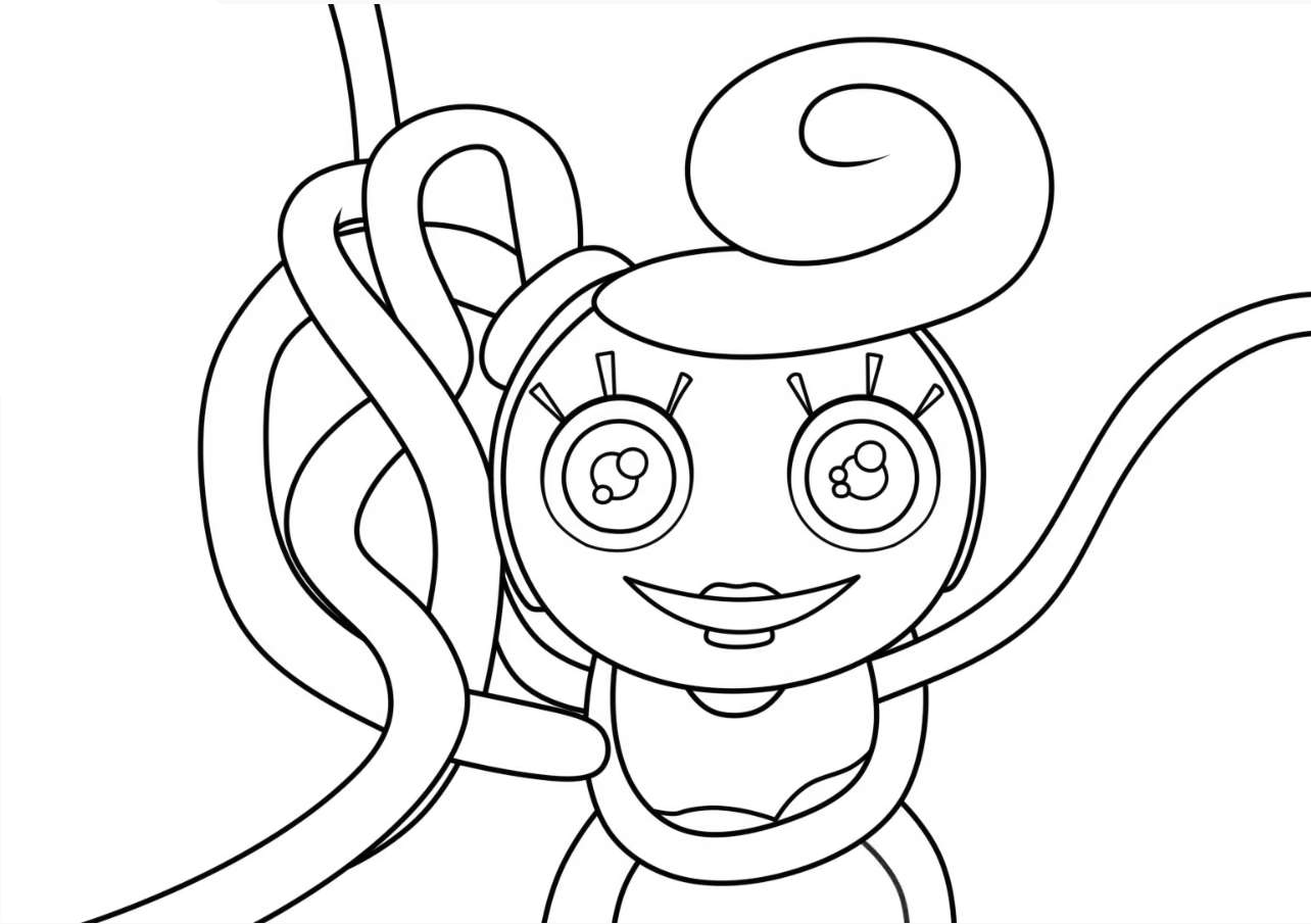 Coloring Pages Mommy Long Legs Poppy Playtime Print Free