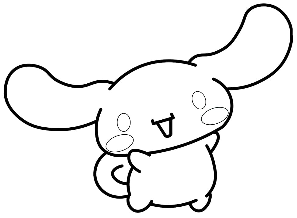 Cinnamoroll to Color Coloring Page - Free Printable Coloring Pages for Kids