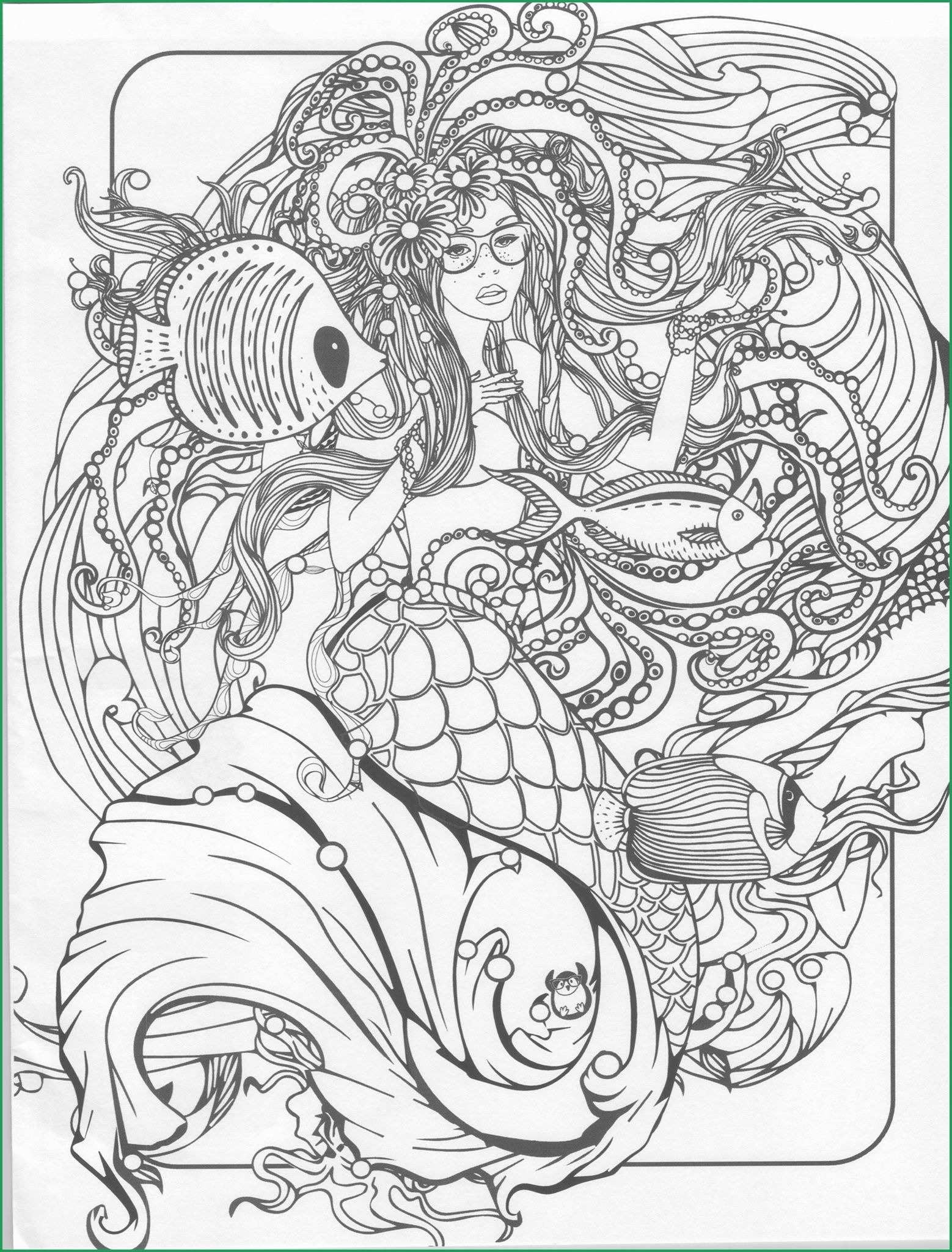 Mermaids Coloring Book | AdultcoloringbookZ