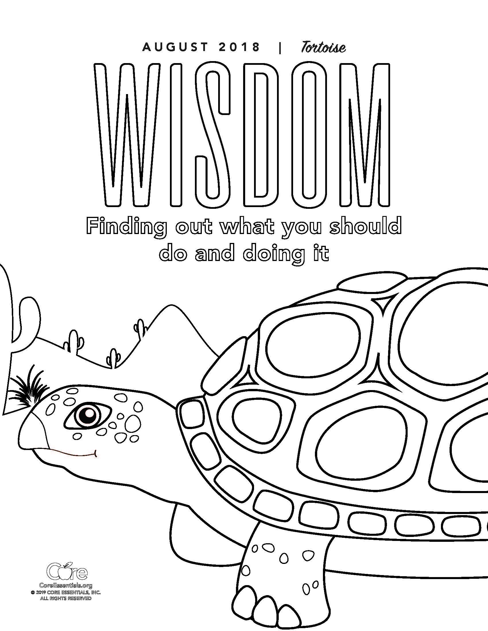 Wisdom Coloring Page | Wisdom, Words, Coloring pages