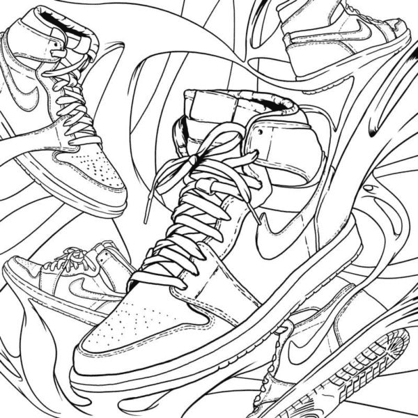 Nike Coloring Pages - Coloring Pages For Kids And Adults