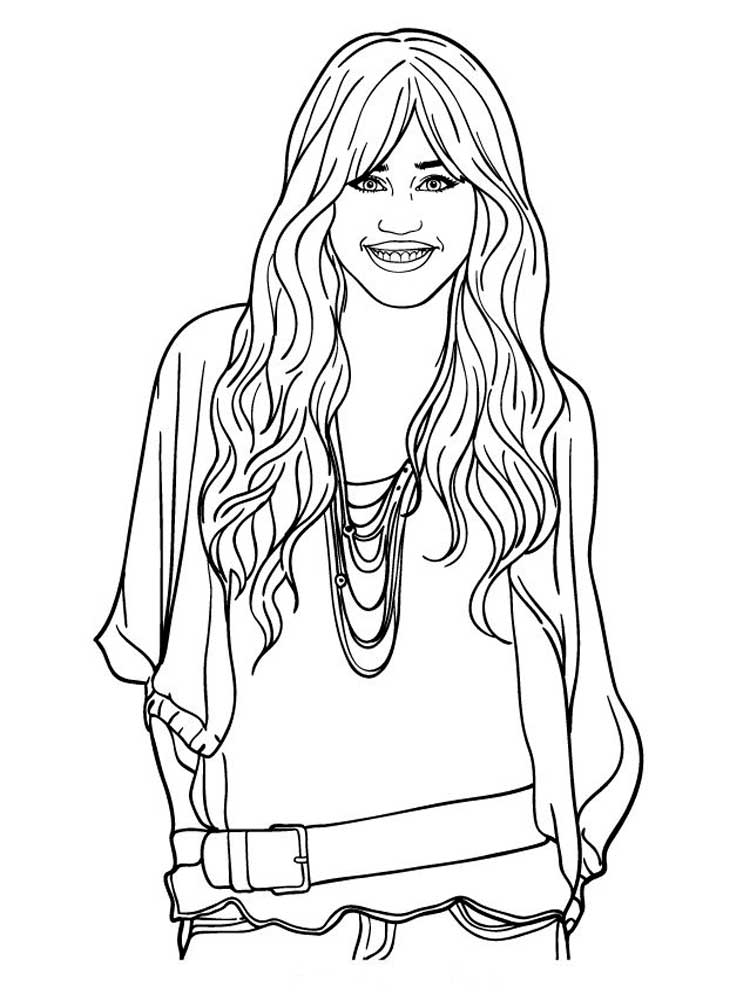 Hannah Montana coloring pages. Download and print Hannah Montana coloring  pages