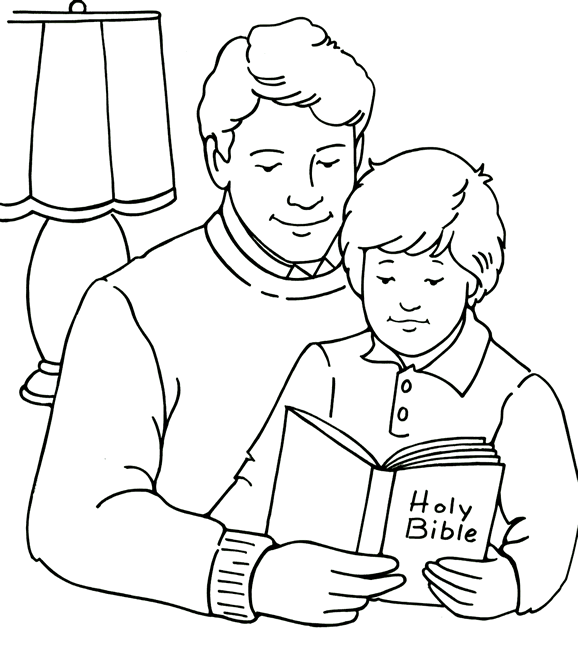 Father's Day Coloring Page | Sermons4Kids