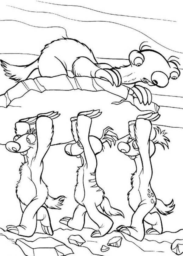 Manny the Woolly Mammoth is Animals of the Ice Age Coloring Pages ...