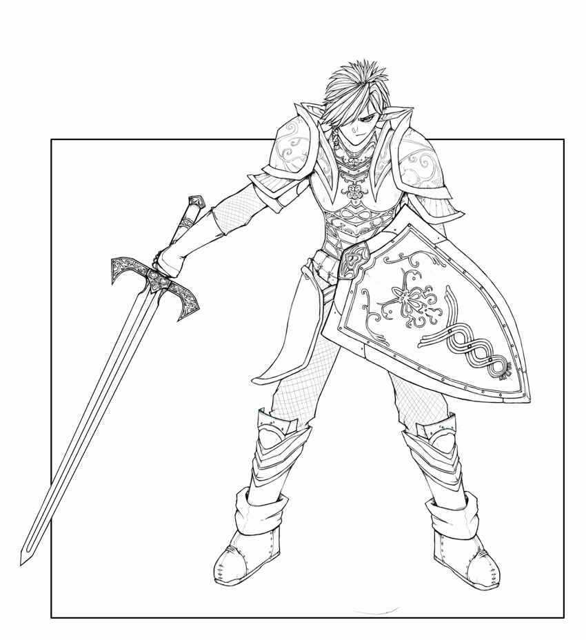 Anime Warriors Coloring Pages   Ð¡oloring Pages For All Ages ...