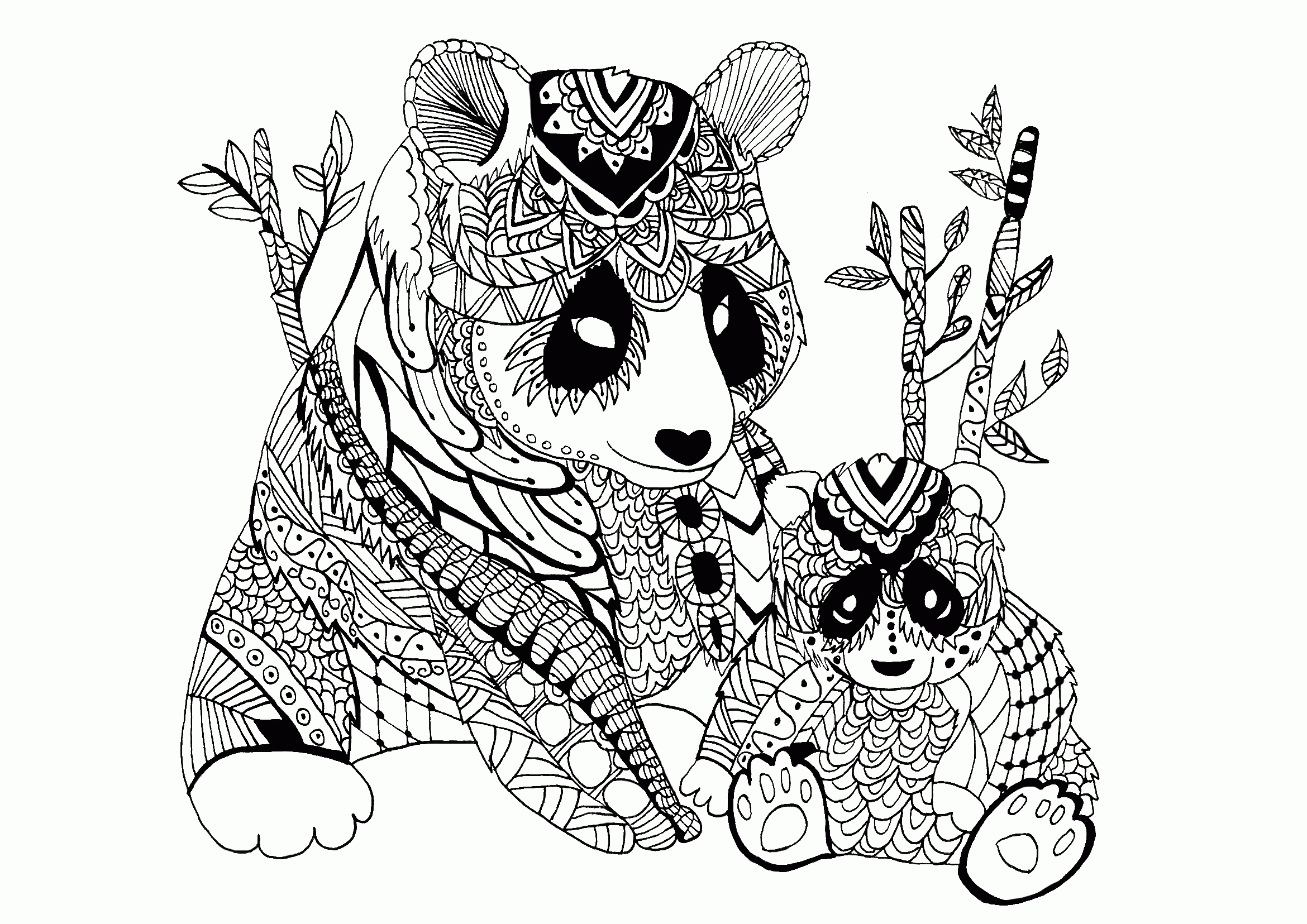 Zentangle - Coloring Pages for adults