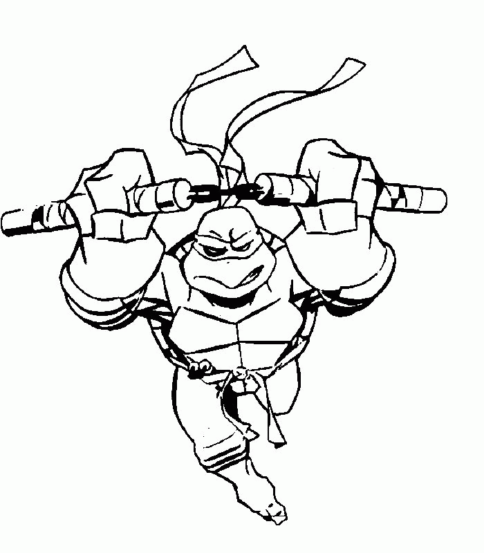 Teenage Mutant Ninja Turtle - Coloring Pages for Kids and for Adults