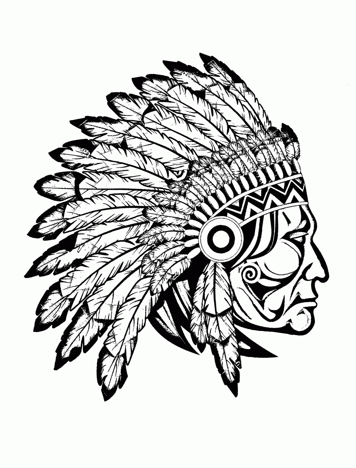 Native American - Coloring Pages for adults : coloring-adult ...