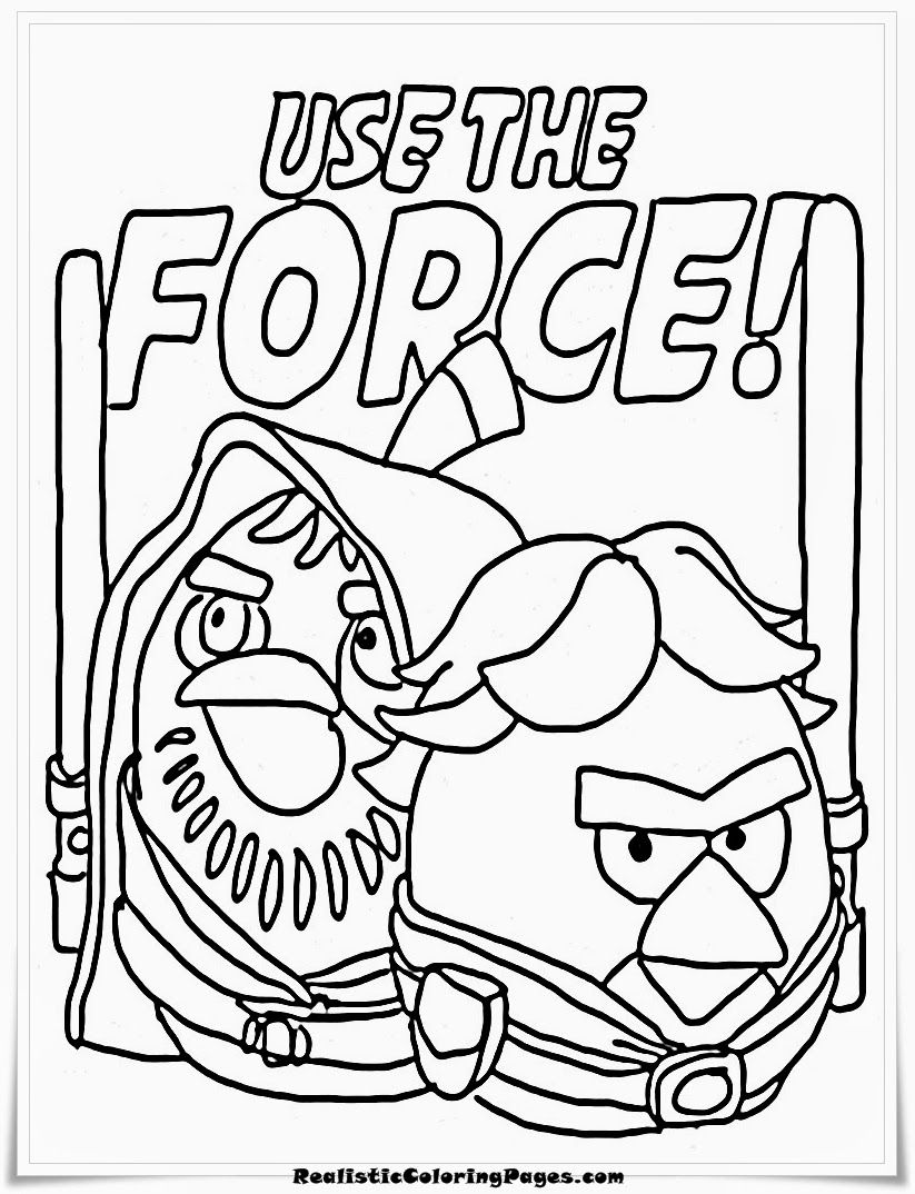 Angry Birds Star Wars Coloring Pages | Realistic Coloring Pages