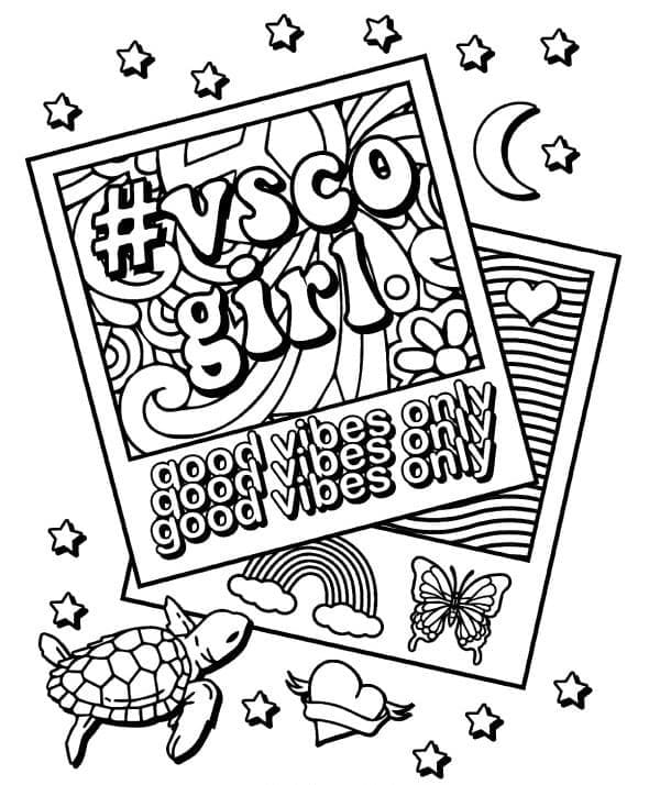 Aesthetic Coloring Pages - Free Printable Coloring Pages for Kids