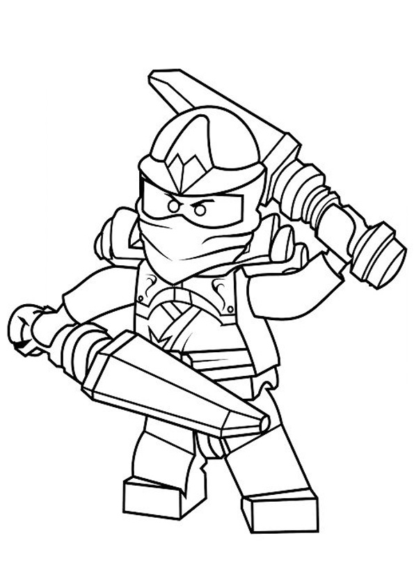 Coloring Pages | LEGO Ninjago Jay Coloring Pages for Kids