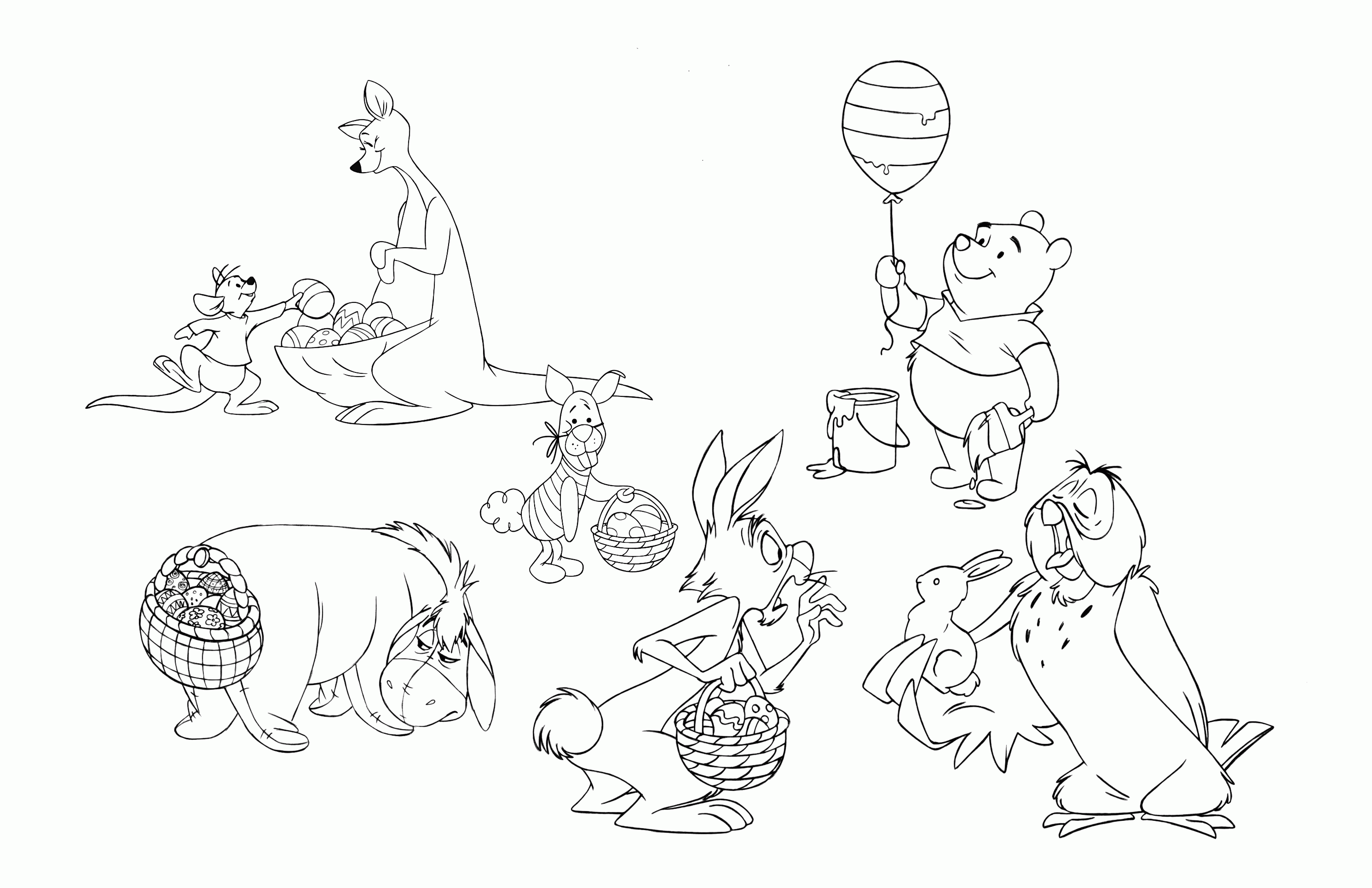 Free Winnie the Pooh Coloring Pages From Disney - Living on Love ...