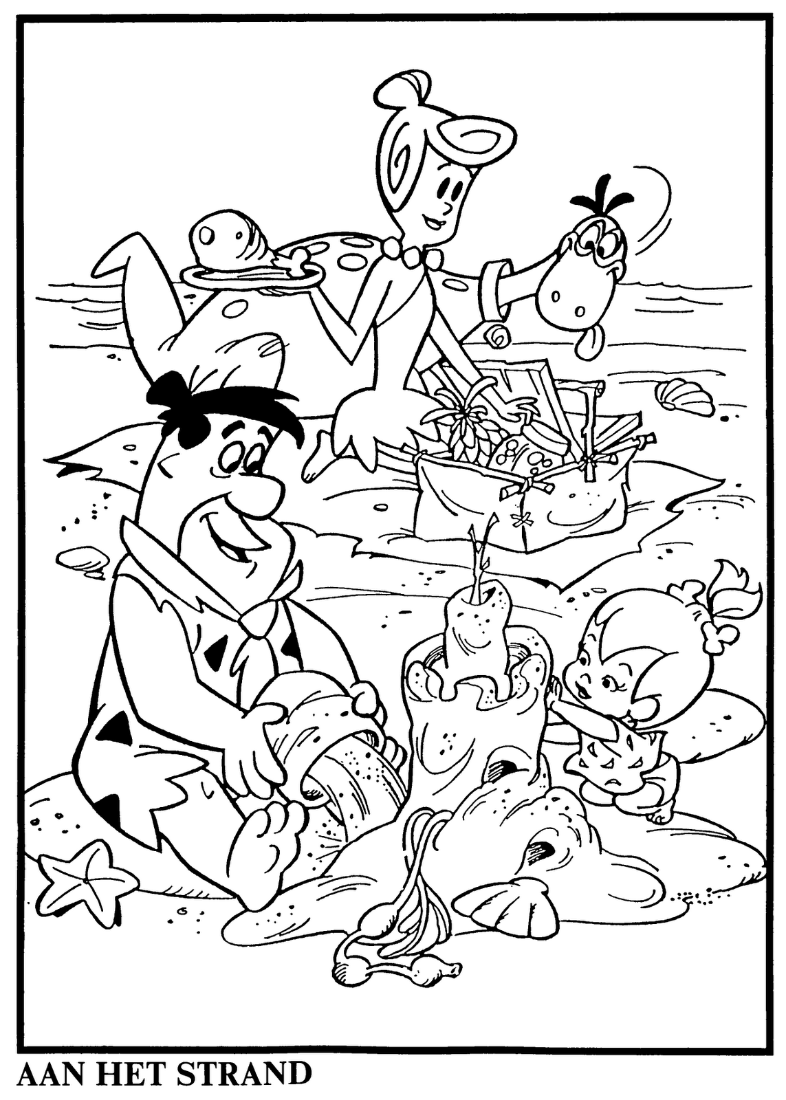 Flintstones Coloring Book - Coloring Pages for Kids and for Adults