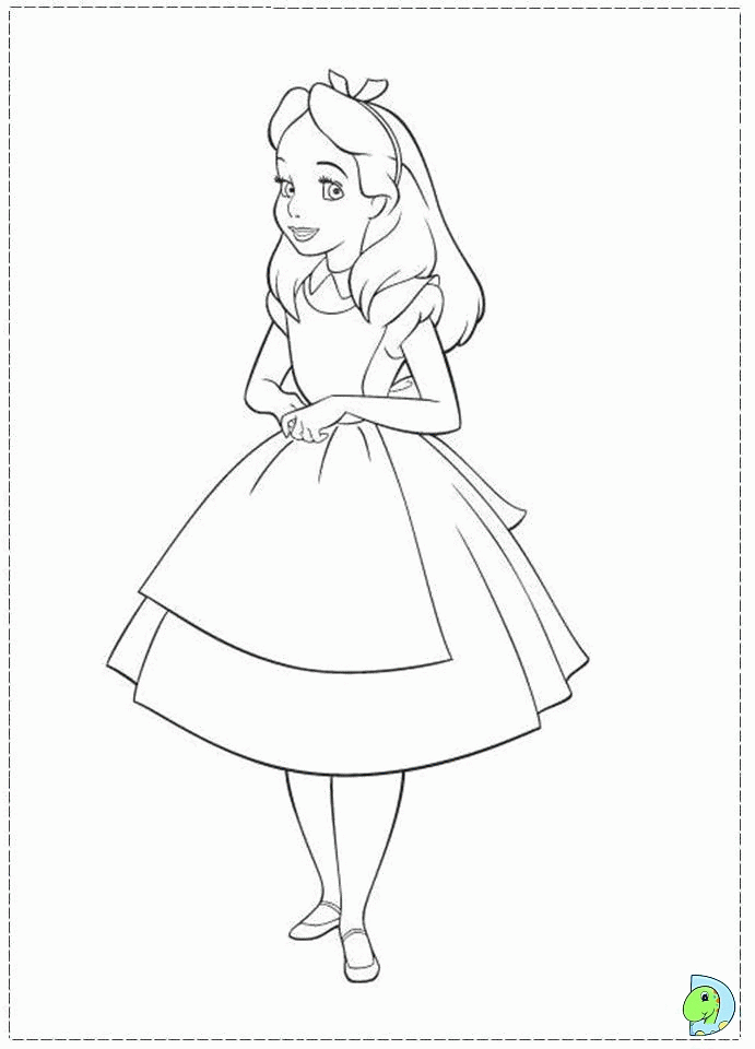 Alice Coloring Page - Coloring Pages For All Ages - Coloring Home