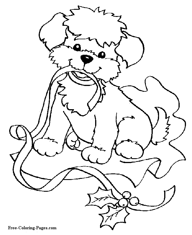 Free Poodle Coloring Pages Az Coloring Pages Christmas Dog ...