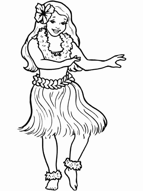 10 Pics of Hawaiian Luau Coloring Pages Dance - Hawaiian Hula Girl ...