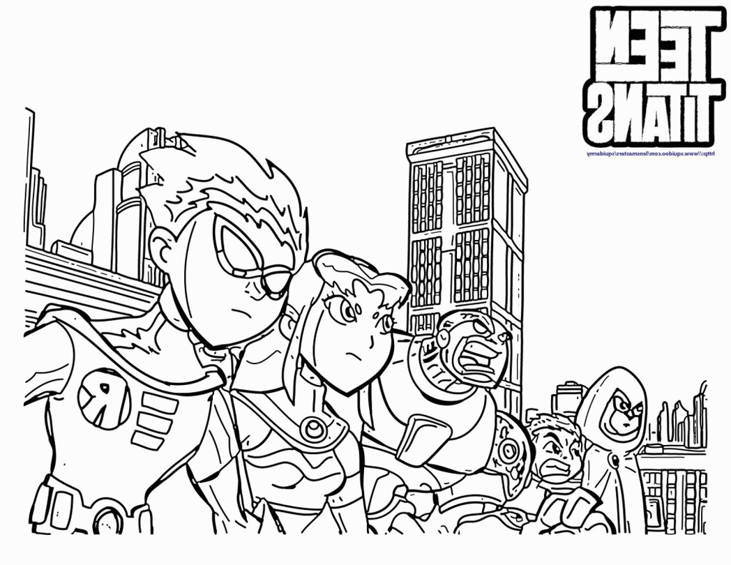 Anime Teen Titans Coloring Pages - Coloring Pages For All Ages
