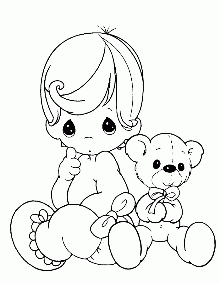 Angel Babies Coloring Pages - Coloring Pages For All Ages
