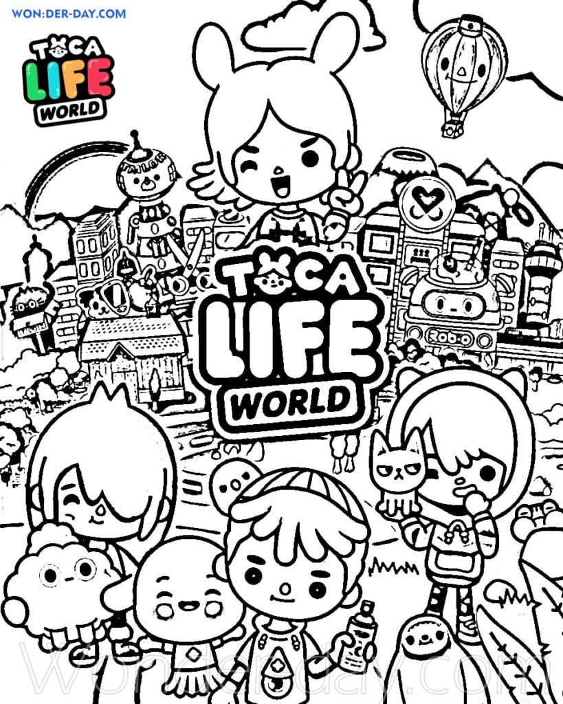 Toca Life Coloring Pages   Coloring Home