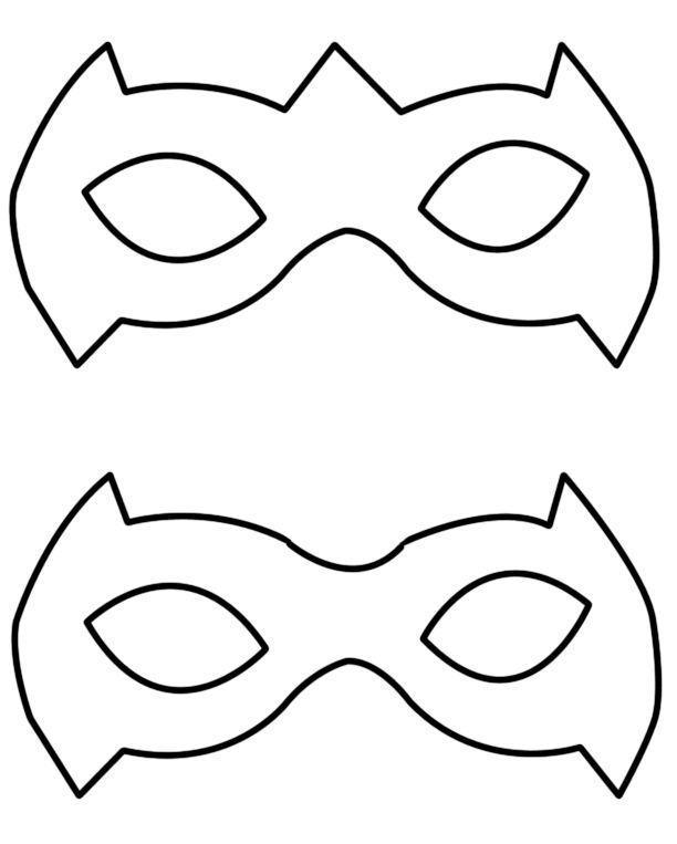 Free Batman Mask Template, Download Free Clip Art, Free Clip Art On Clipart  Library - Coloring Home