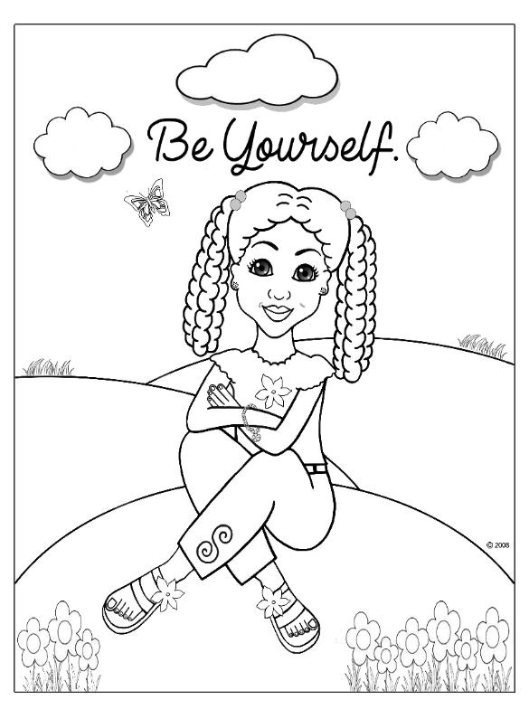 Coloring Pages for African American Girls - Charmz Girl: 