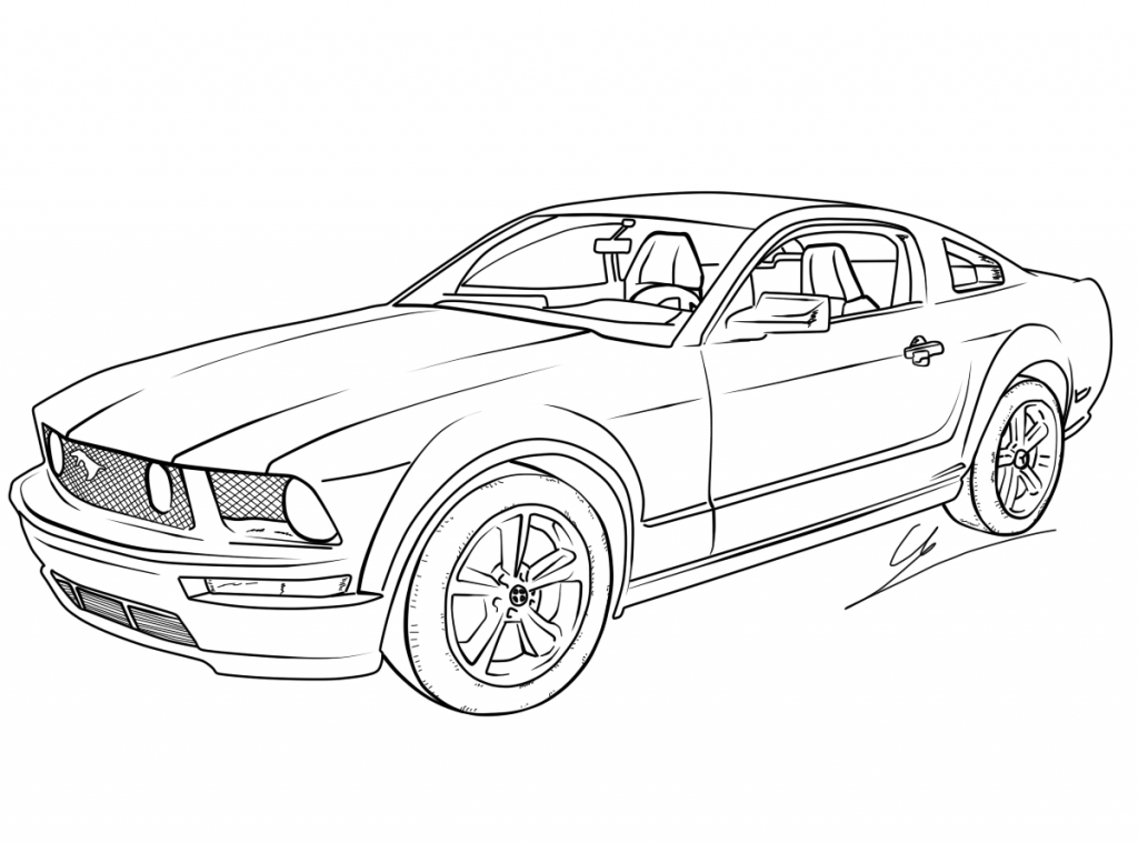 Free Printable Mustang Coloring Pages For Kids | Cars coloring pages,  Mustang drawing, Coloring pages for boys