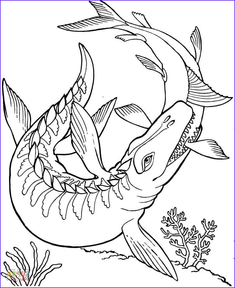 Mosasaurus Coloring Pages - Coloring Home