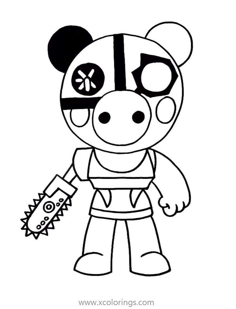 Robby from Piggy Roblox Coloring Pages - XColorings.com
