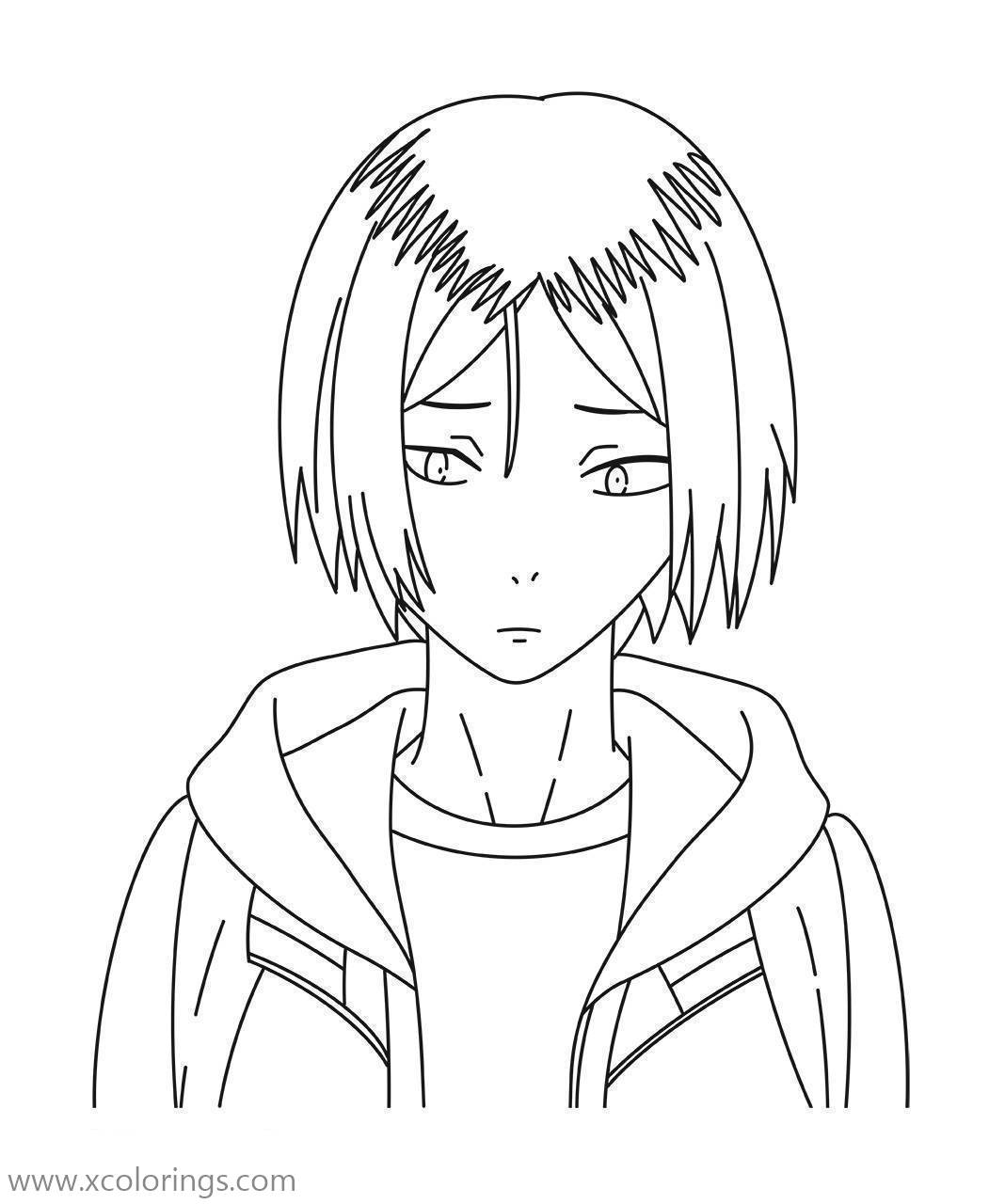 Anime Coloring Pages Kageyama - Coloring and Drawing