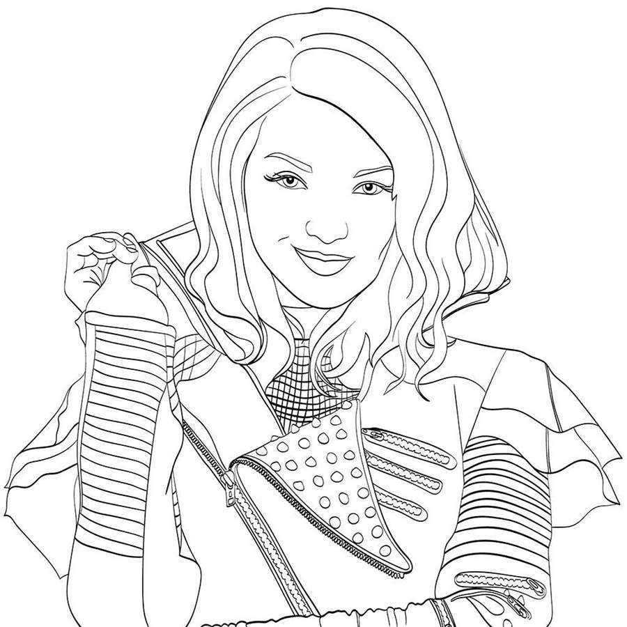 Coloring Pages For Girls To Print Out Of Descendants Characters – Gemap