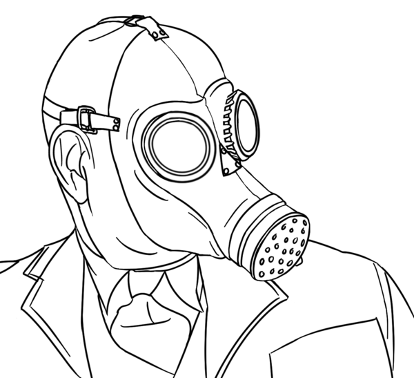 Colour-Your-Own Gasmask Zombie by jinkies36 on DeviantArt | Color, Doctor  who fan art, Zombie