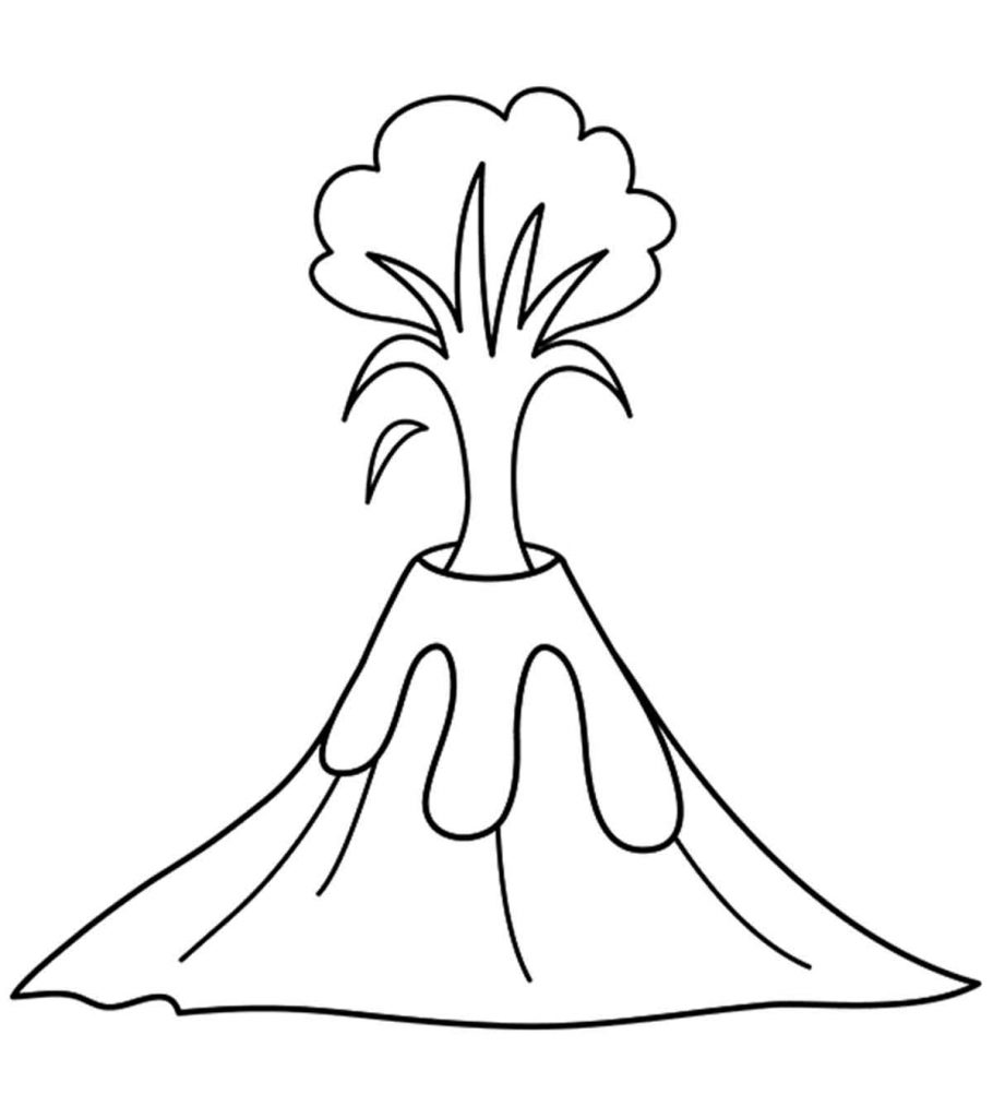Top 10 Free Printable Volcano Coloring Pages Online