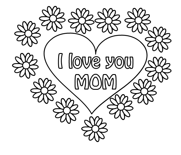 Drawing Mothers Day #129785 (Holidays and Special occasions) – Printable coloring  pages