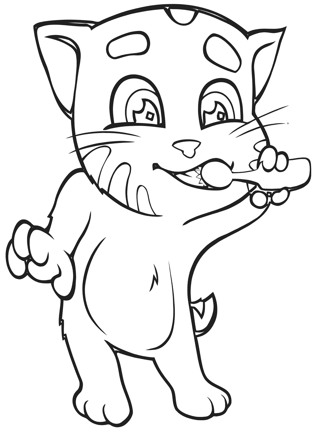Talking Tom Coloring Pages Coloring Home
