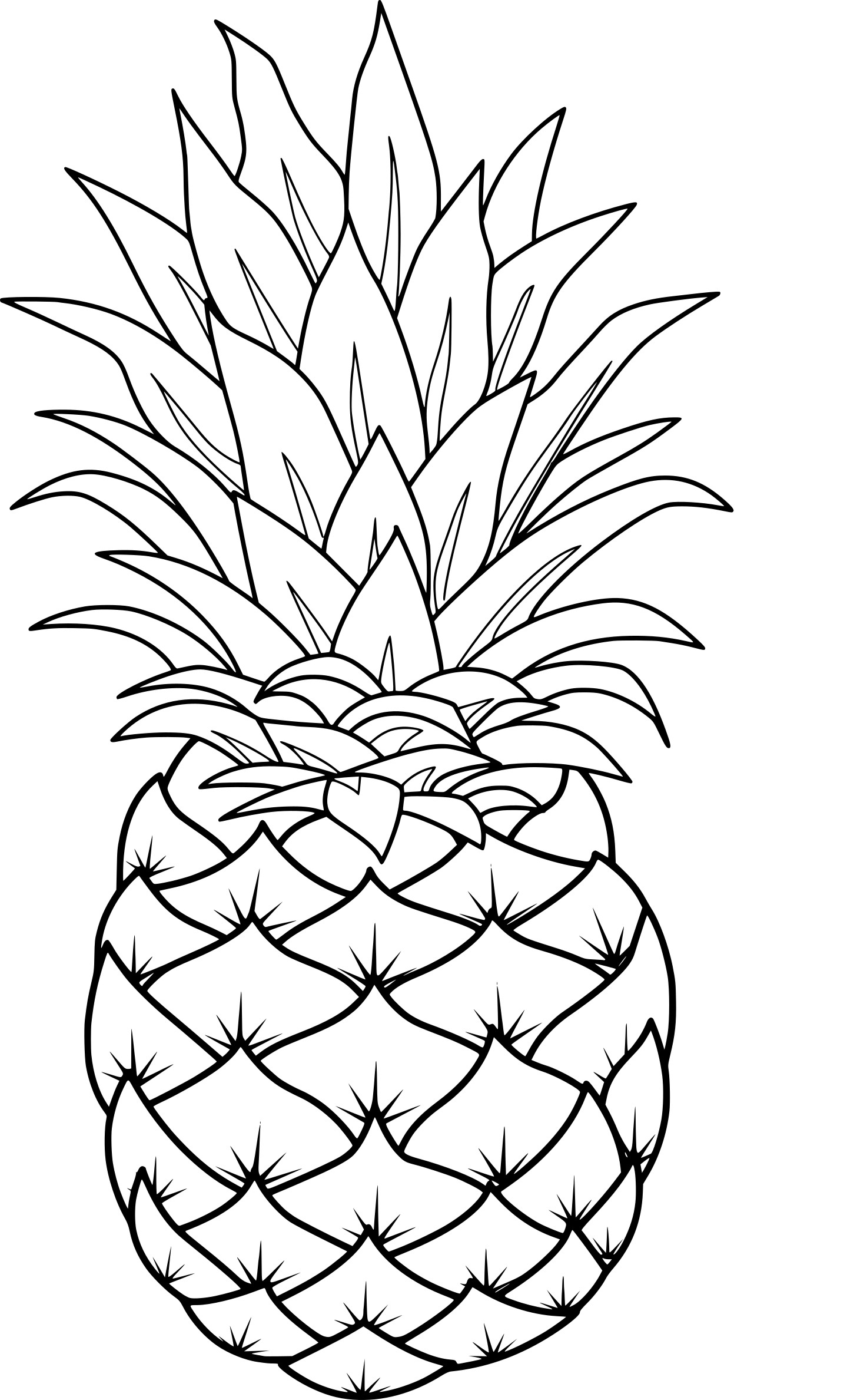 coloring book ~ Pineapple Coloring Page Book Sheets Picture Inspirations  For Kidso Printemplate Pdf 73 Pineapple ...