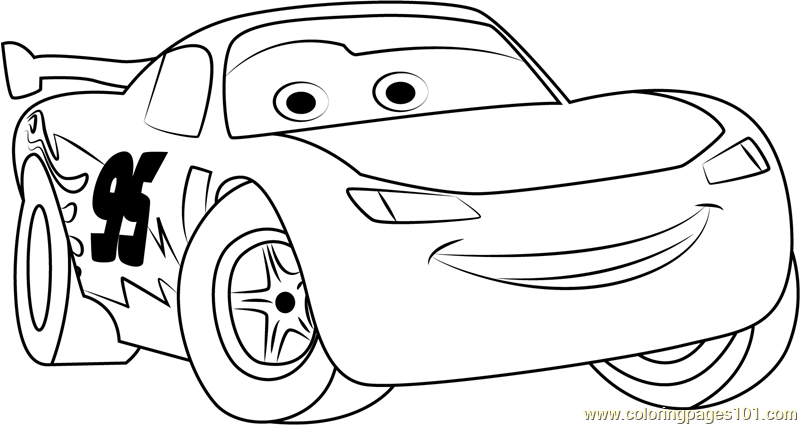 Cute Lightning Mcqueen Coloring Page - Free Cars Coloring Pages ...